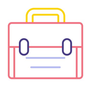 düz çanta vektör illüstrasyon tasarımı