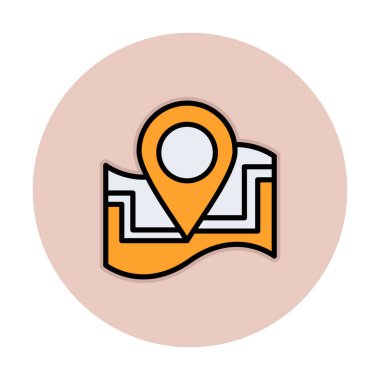 harita işareti simgesi. vektör çizim 