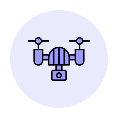 İHA simgesi, vektör illüstrasyonu  