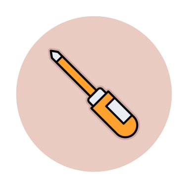 tornavida aracı izole edilmiş simge vektör çizimi