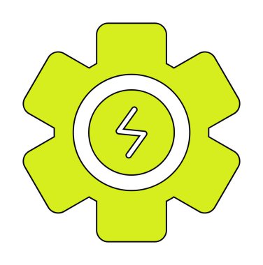 Güç. Web simgesi basit illüstrasyon