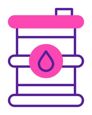 Petrol varil web simgesi, vektör çizim