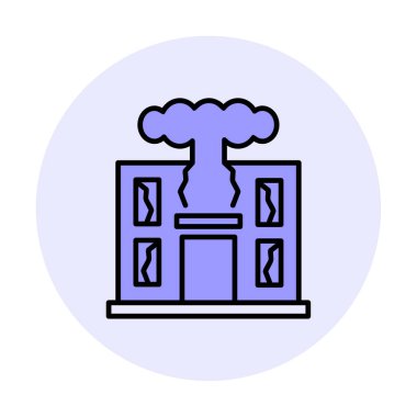 Savaş Yıkım konsepti vektör çizimi