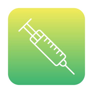 Şırınga web simgesi, vektör çizim 