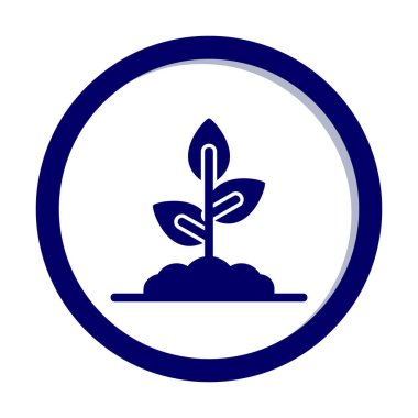 filizlenme simgesi, vektör illüstrasyonu  