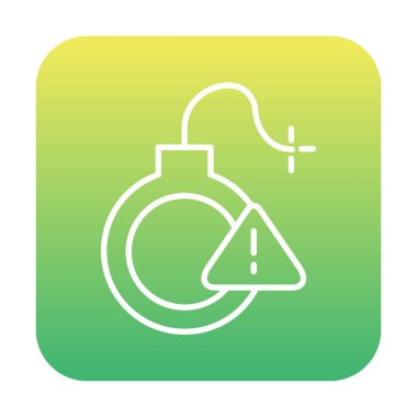 Uyarı işareti simgesinin vektör illüstrasyonu 