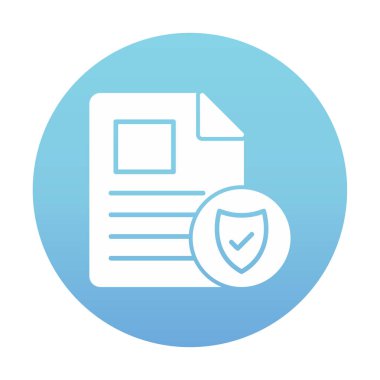 Onaylanmış Belge simgesi, vektör illüstrasyonu basit tasarım