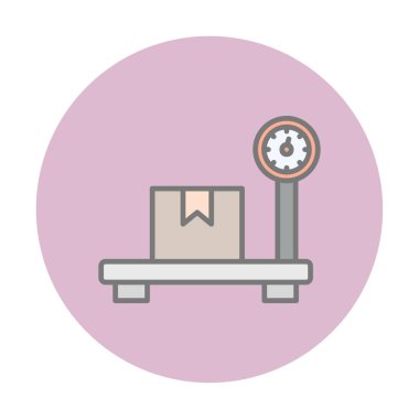 ölçekli düz simge, vektör illüstrasyonu 