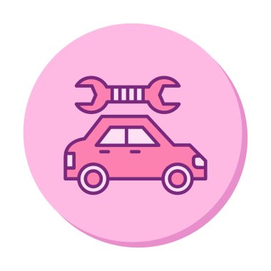 araba servisi, bakım vektörü illüstrasyon tasarımı 