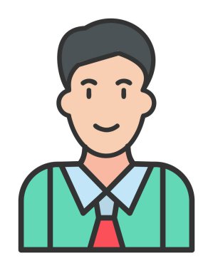 Basit düz yönetici satırı simgesi