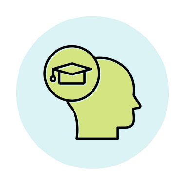 Simge, vektör illüstrasyon tasarımı öğreniliyor                  