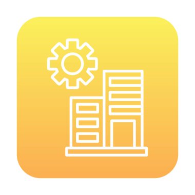 Bakım daireleri simge vektör illüstrasyonu 