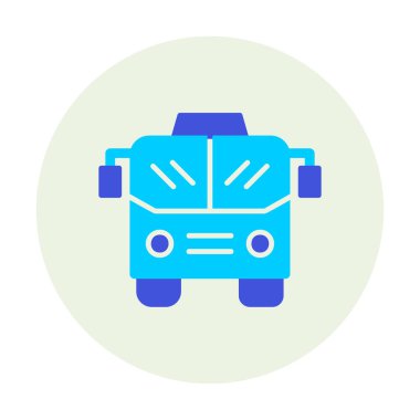 bus simgesi, vektör illüstrasyonu