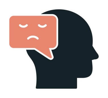 Negatif Düşünce konsepti ikon vektör çizimi