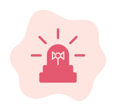 Siren simgesi, vektör çizimi 