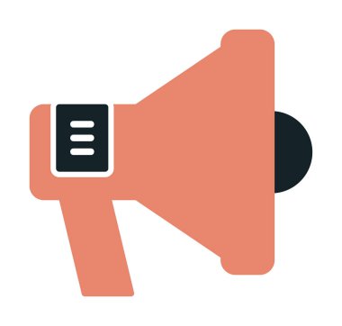 hoparlör, megafon simgesi. vektör çizim.  