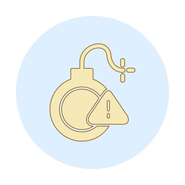 Uyarı işareti simgesinin vektör illüstrasyonu 