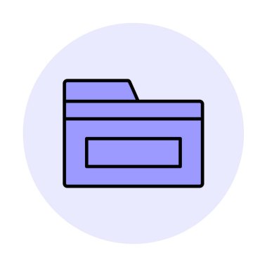 klasör web simgesi, vektör çizim