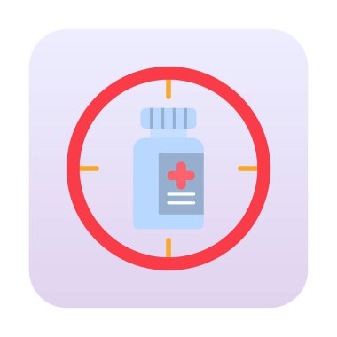 hedef simge, vektör illüstrasyonu basit tasarım