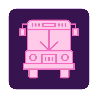 bus simgesi, vektör illüstrasyonu