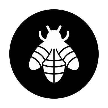 Şirin Arı simgesi, vektör çizim        