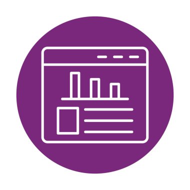 İstatistik simgesinin web vektör çizimi           