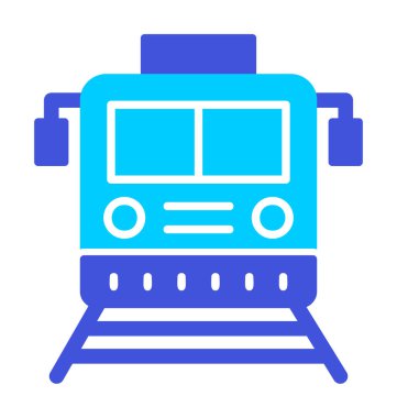 tren simgesi, vektör illüstrasyonu 