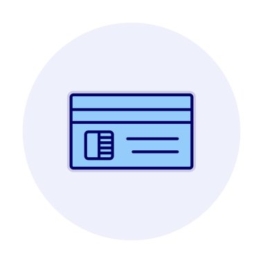 düz kredi kartı simgesi tasarımı  