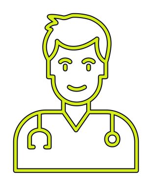 Doktor simgesinin vektör çizimi