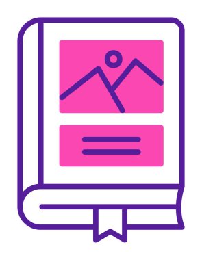 Fotoğraf Albümü vektör simgesi modern vektör illüstrasyonu