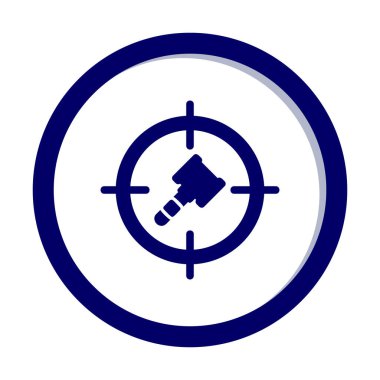 hedef simge, vektör illüstrasyonu basit tasarım