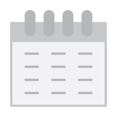 Takvim simgesi, vektör çizimi