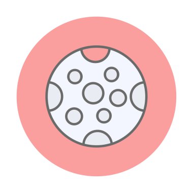 Dolunay düz ikonu. vektör illüstrasyonu 