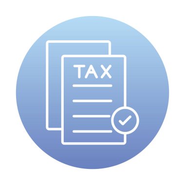 düz tasarım vektör illüstrasyon vergisi onayı