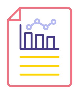 çubuk çizelgesi vektör illüstrasyonu