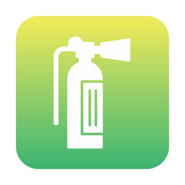 Basit bir yangın söndürücü. Web illüstrasyonu  