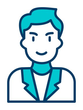 kadın aday web simgesi, vektör illüstrasyonu 