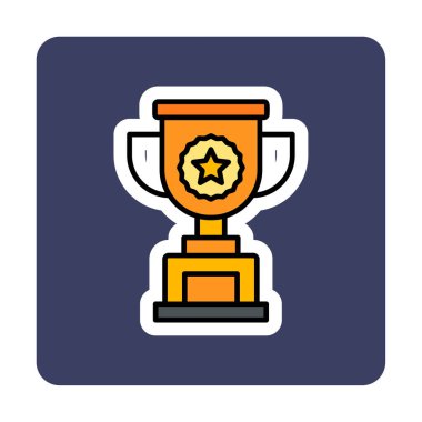 kupa simgesi, vektör çizimi