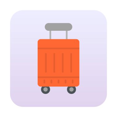 bavul ikonu vektör illüstrasyonu 