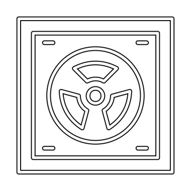 Radyoaktif simge, vektör illüstrasyonu