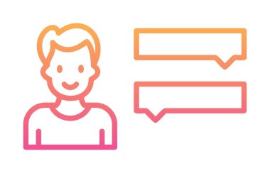 Röportaj simgesi çizimi