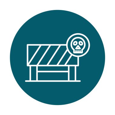 Tehlike Öndeki Yol İşareti, vektör çizimi