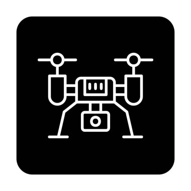 İHA simgesi, vektör illüstrasyonu  