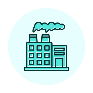 Factory icon, vector illustration simple design