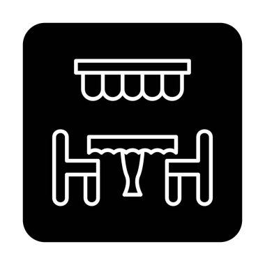 Restoran vektör illüstrasyonu, simge ögesi arkaplanı                                  