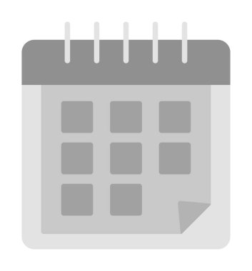 Takvim simgesi, vektör çizimi