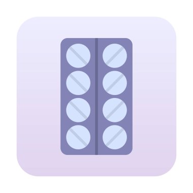 Modern İlaç simgesinin vektör illüstrasyonu                           