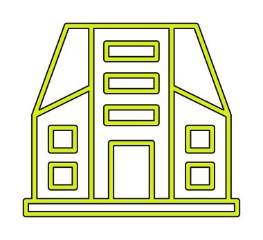 Şehir İnşa Ağı simgesi, vektör illüstrasyonu