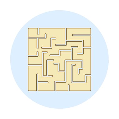 Labirent için labirent oyunu, çözüm. vektör