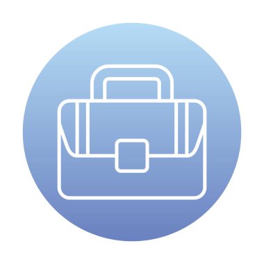 Çanta. Web simgesi basit illüstrasyon